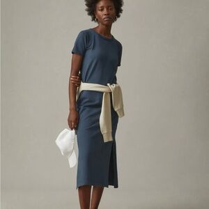 American Giant Blue Midi Dress